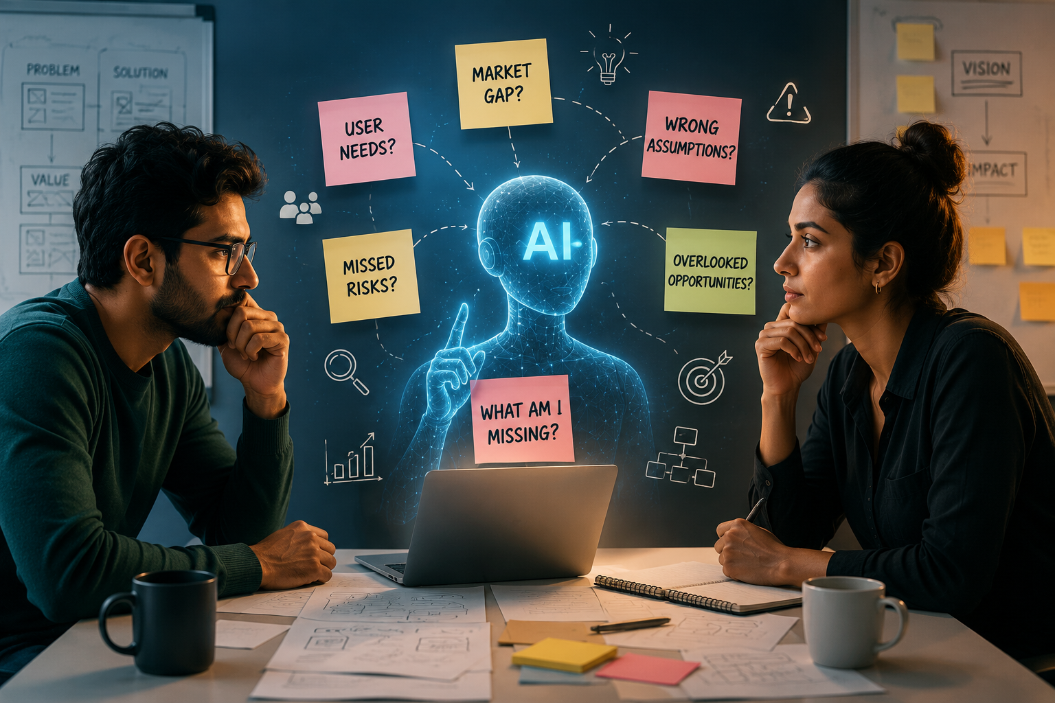 AI blind spot audit workflow visual